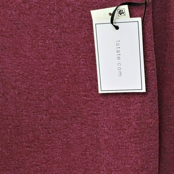 NWT 1.STATE Women's Plus Long Sleeve Drop Shoulder Keyhole Top Sweater - Picture 6 of 8